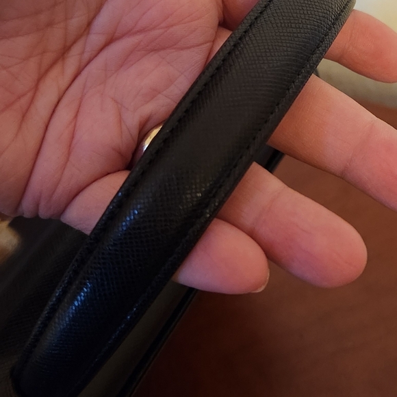 Vintage Givenchy Black Leather Top Handle Purse - Picture 7 of 8